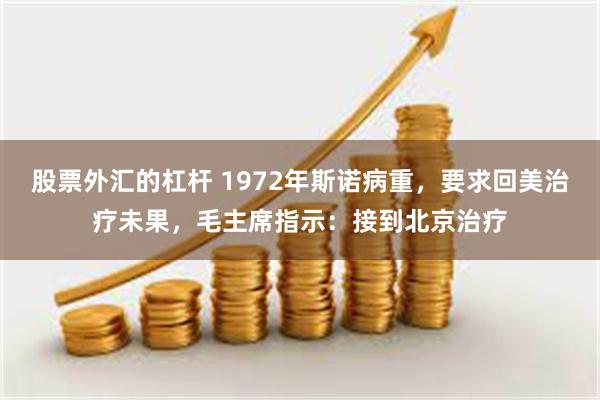股票外汇的杠杆 1972年斯诺病重，要求回美治疗未果，毛主席指示：接到北京治疗