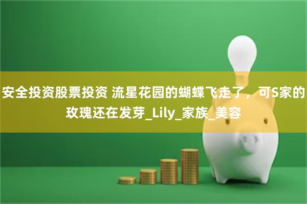 安全投资股票投资 流星花园的蝴蝶飞走了，可S家的玫瑰还在发芽_Lily_家族_美容